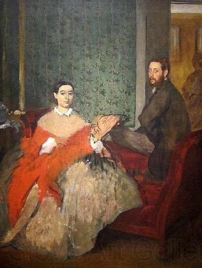 Edgar Degas Edmondo and Therese Morbilli Spain oil painting art